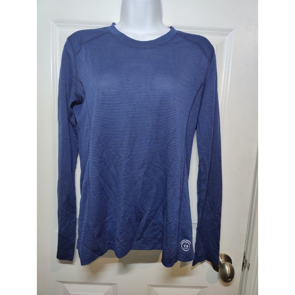 Allbirds Natural Run Navy Blue Long Sleeve Merino Blend Athletic Tee Top M NWT